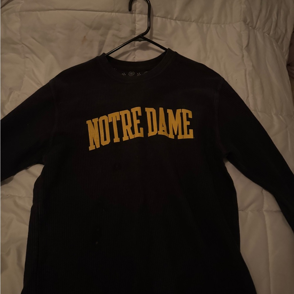 Notre Dame Black Long Sleeve Shirt
